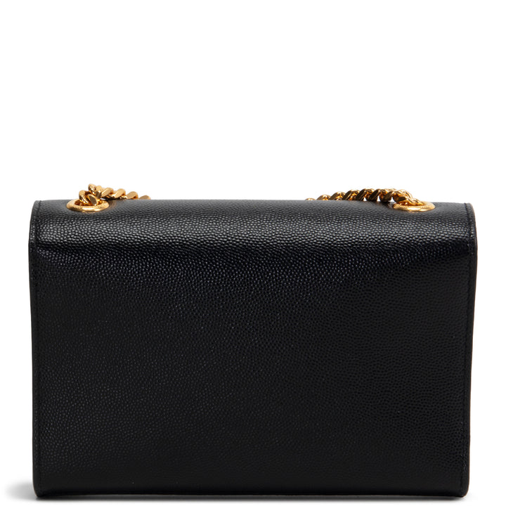 SAINT LAURENT Grain de Poudre Small Kate Shoulder Bag - Black