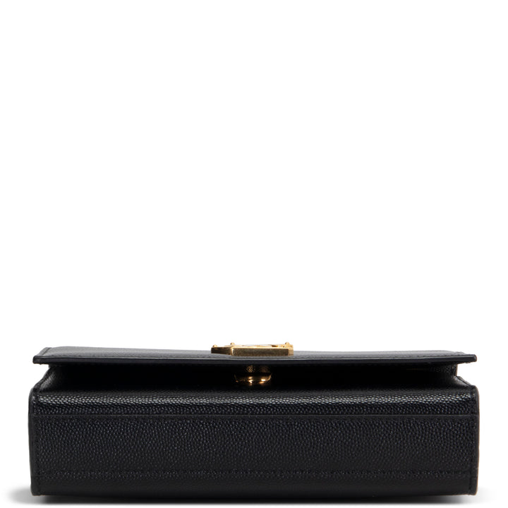 SAINT LAURENT Grain de Poudre Small Kate Shoulder Bag - Black