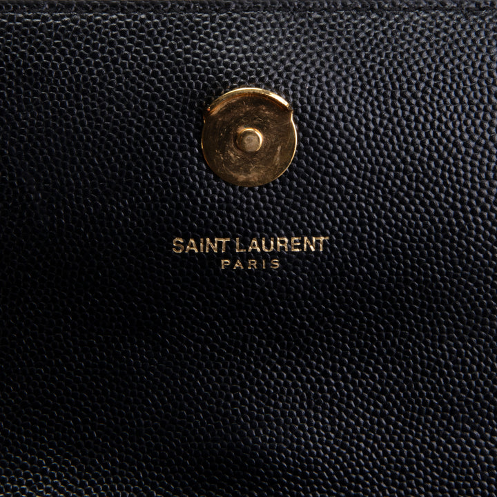 SAINT LAURENT Grain de Poudre Small Kate Shoulder Bag - Black