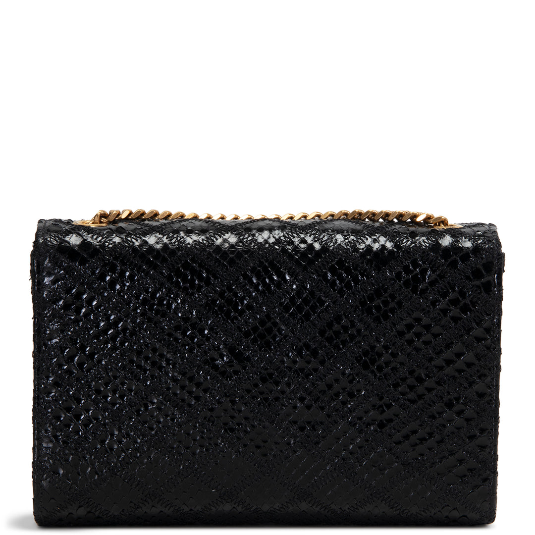 SAINT LAURENT Python Kate Tassel Shoulder Bag - Black