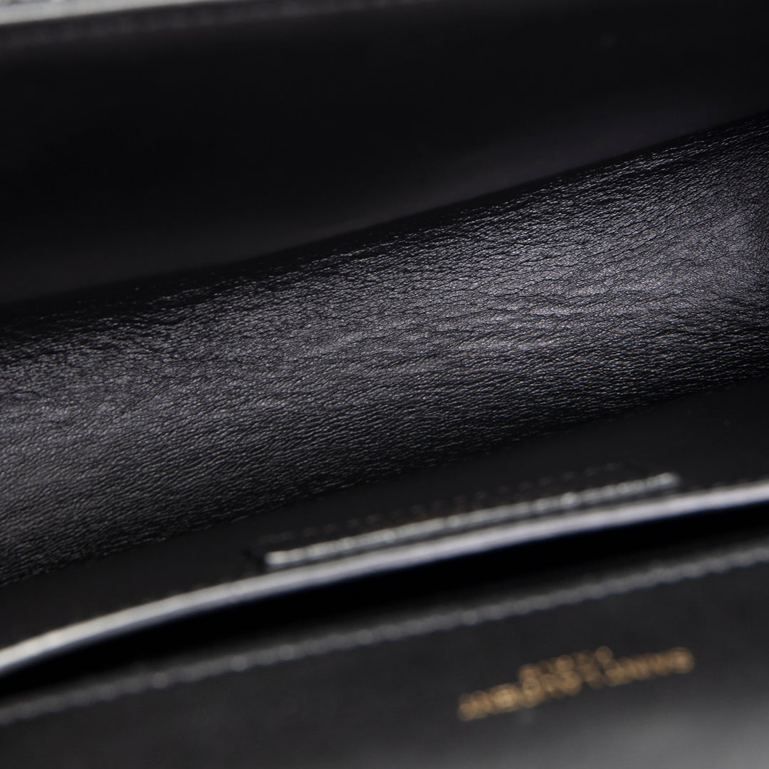 SAINT LAURENT Python Kate Tassel Shoulder Bag - Black