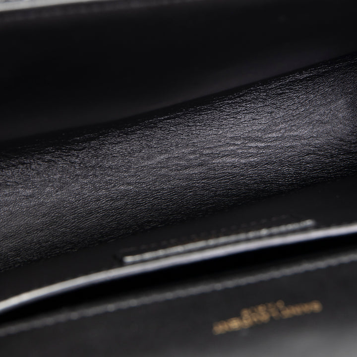 SAINT LAURENT Python Kate Tassel Shoulder Bag - Black