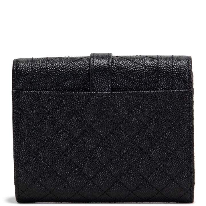 SAINT LAURENT Monogram Envelope Compact Trifold Wallet