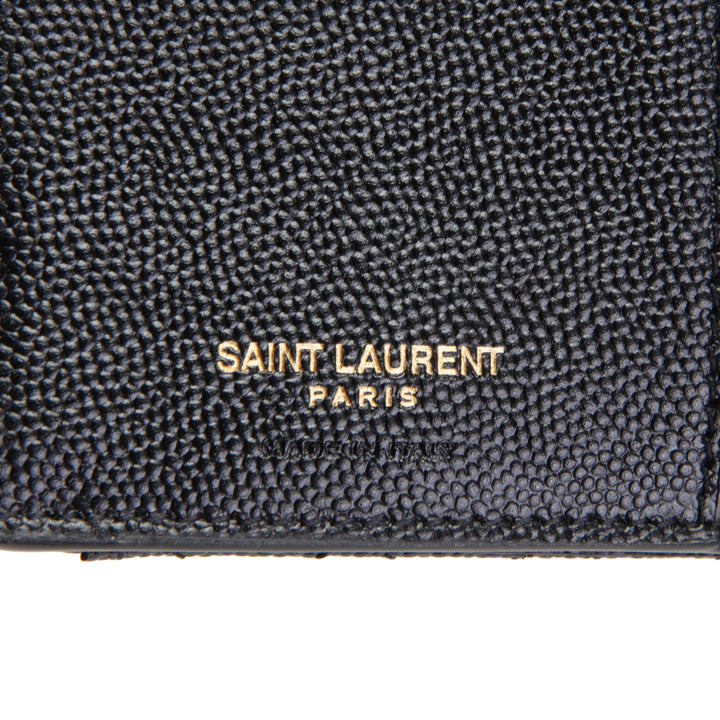 SAINT LAURENT Monogram Envelope Compact Trifold Wallet