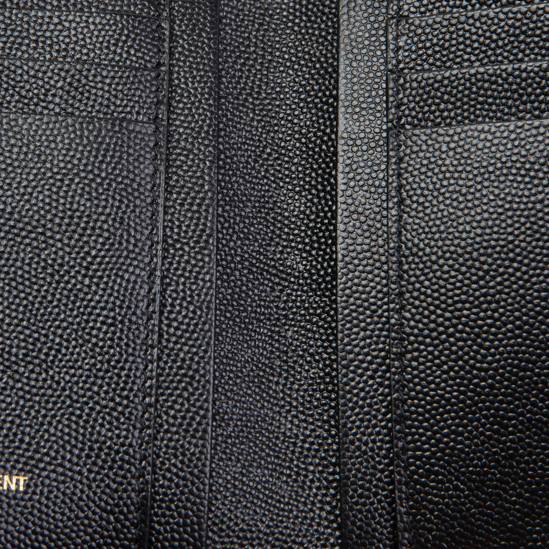 SAINT LAURENT Monogram Envelope Compact Trifold Wallet