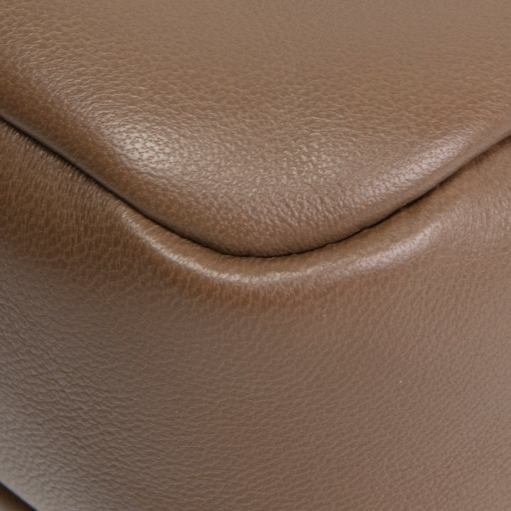 SAINT LAURENT Padded Lambskin Le 5 a 7 Hobo - Dark Peanut (Olive Green)