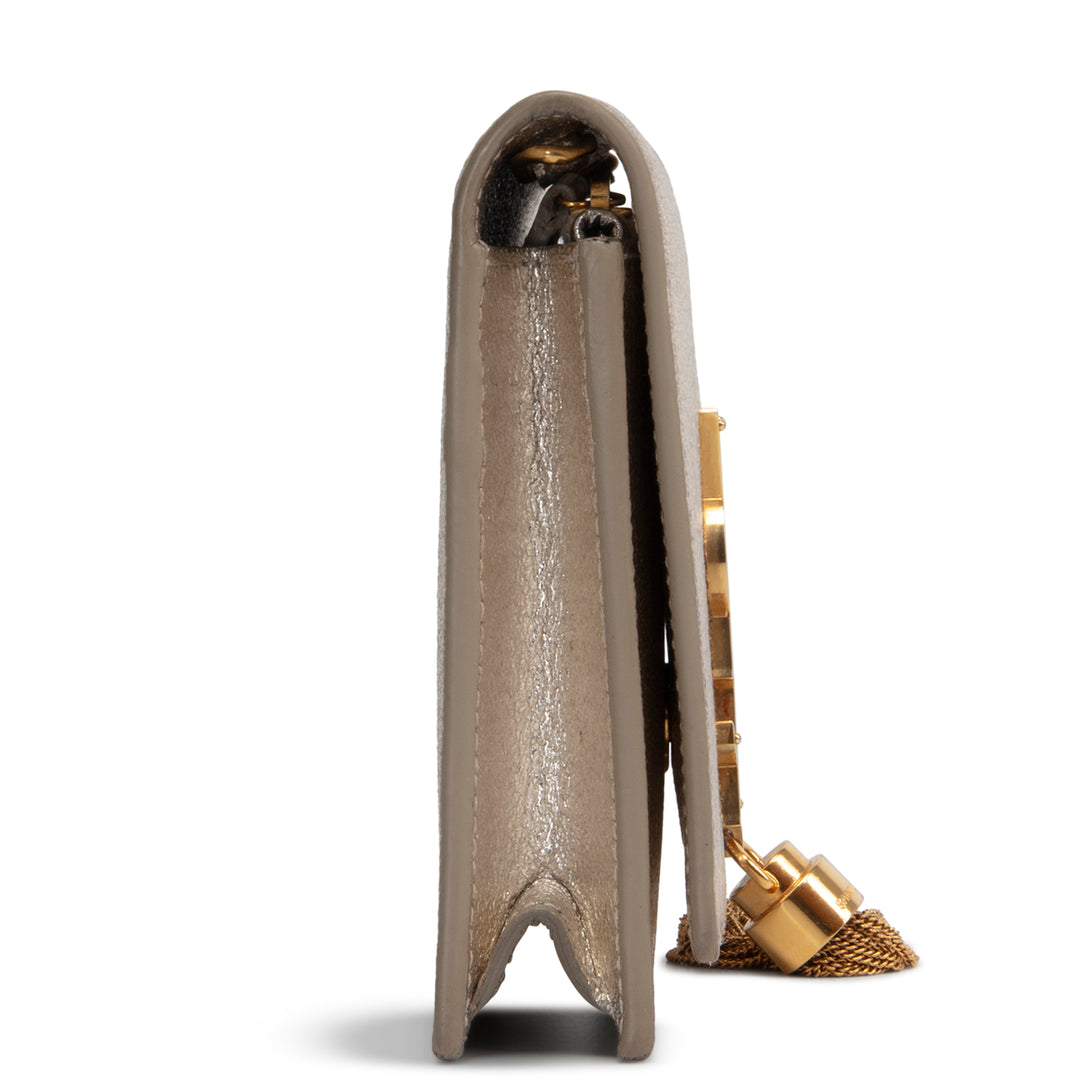 SAINT LAURENT Kate Metallic Leather Shoulder Bag OUTLET FINAL SALE