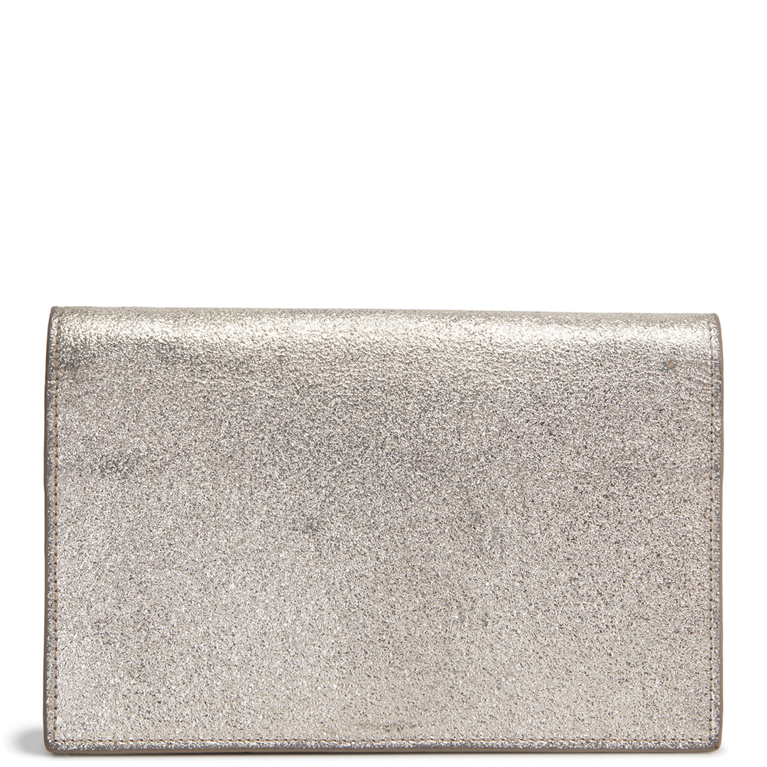 SAINT LAURENT Kate Metallic Leather Shoulder Bag OUTLET FINAL SALE