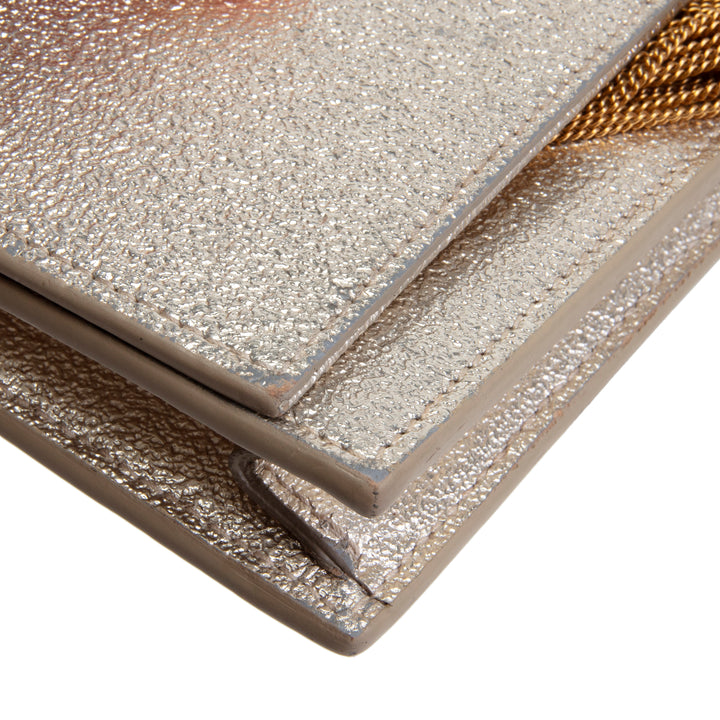 SAINT LAURENT Kate Metallic Leather Shoulder Bag OUTLET FINAL SALE
