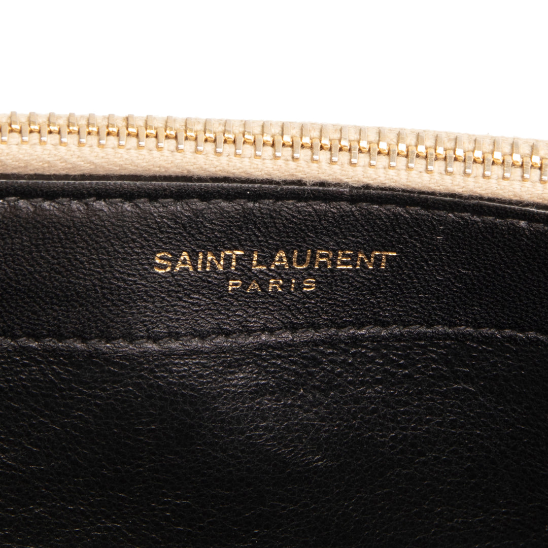 SAINT LAURENT Kate Metallic Leather Shoulder Bag OUTLET FINAL SALE
