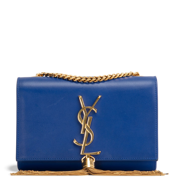 SAINT LAURENT Small Kate Tassel Shoulder Bag - Blue