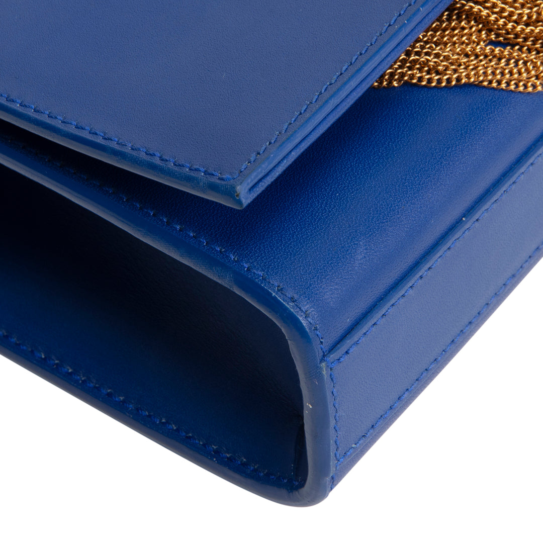 SAINT LAURENT Small Kate Tassel Shoulder Bag - Blue