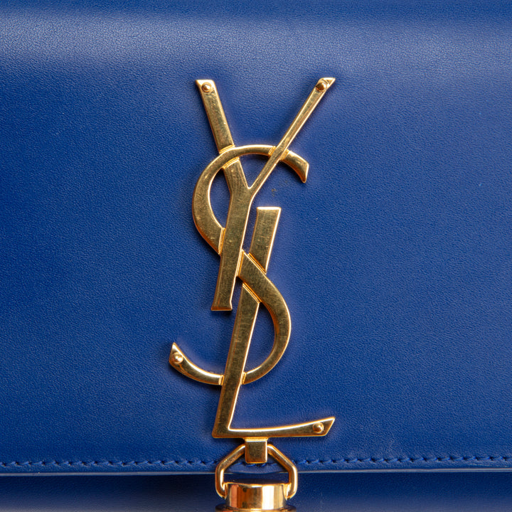 SAINT LAURENT Small Kate Tassel Shoulder Bag - Blue