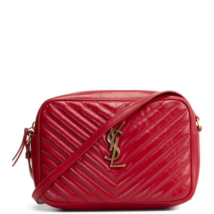 SAINT LAURENT Lou Camera Bag - Red