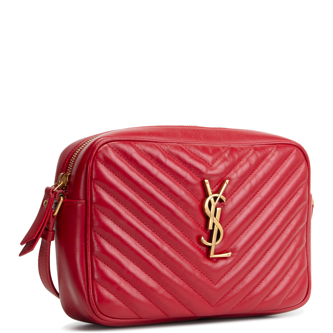 SAINT LAURENT Lou Camera Bag - Red
