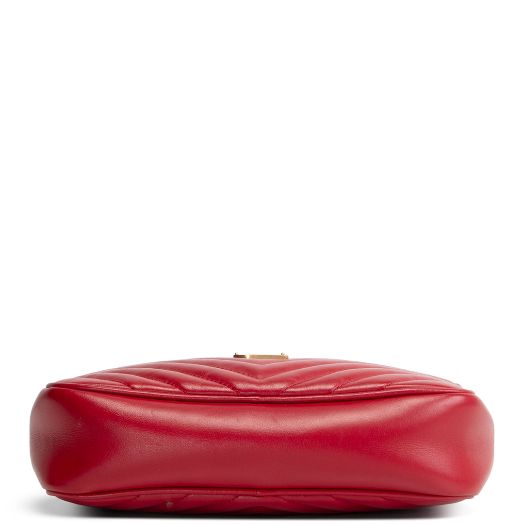 SAINT LAURENT Lou Camera Bag - Red