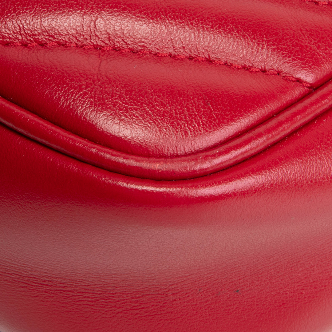 SAINT LAURENT Lou Camera Bag - Red