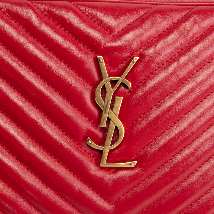 SAINT LAURENT Lou Camera Bag - Red