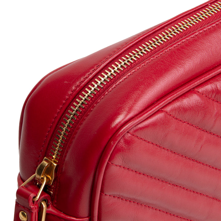 SAINT LAURENT Lou Camera Bag - Red