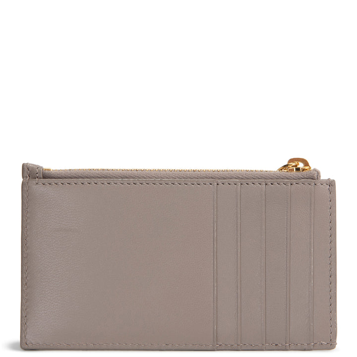 SAINT LAURENT Cassandre Fragment Card Case - Gray