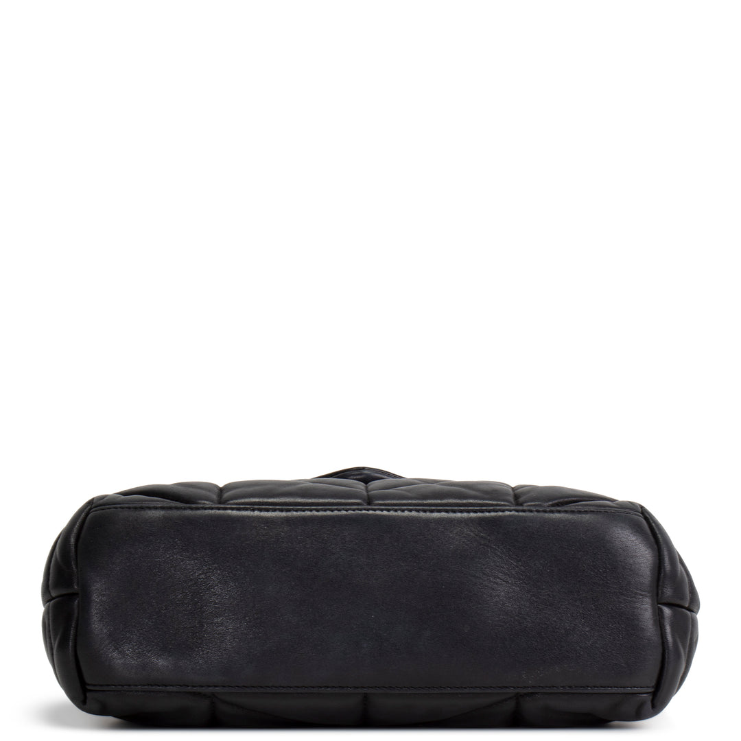 SAINT LAURENT Loulou Puffer Shoulder Bag - Black - OUTLET FINAL SALE