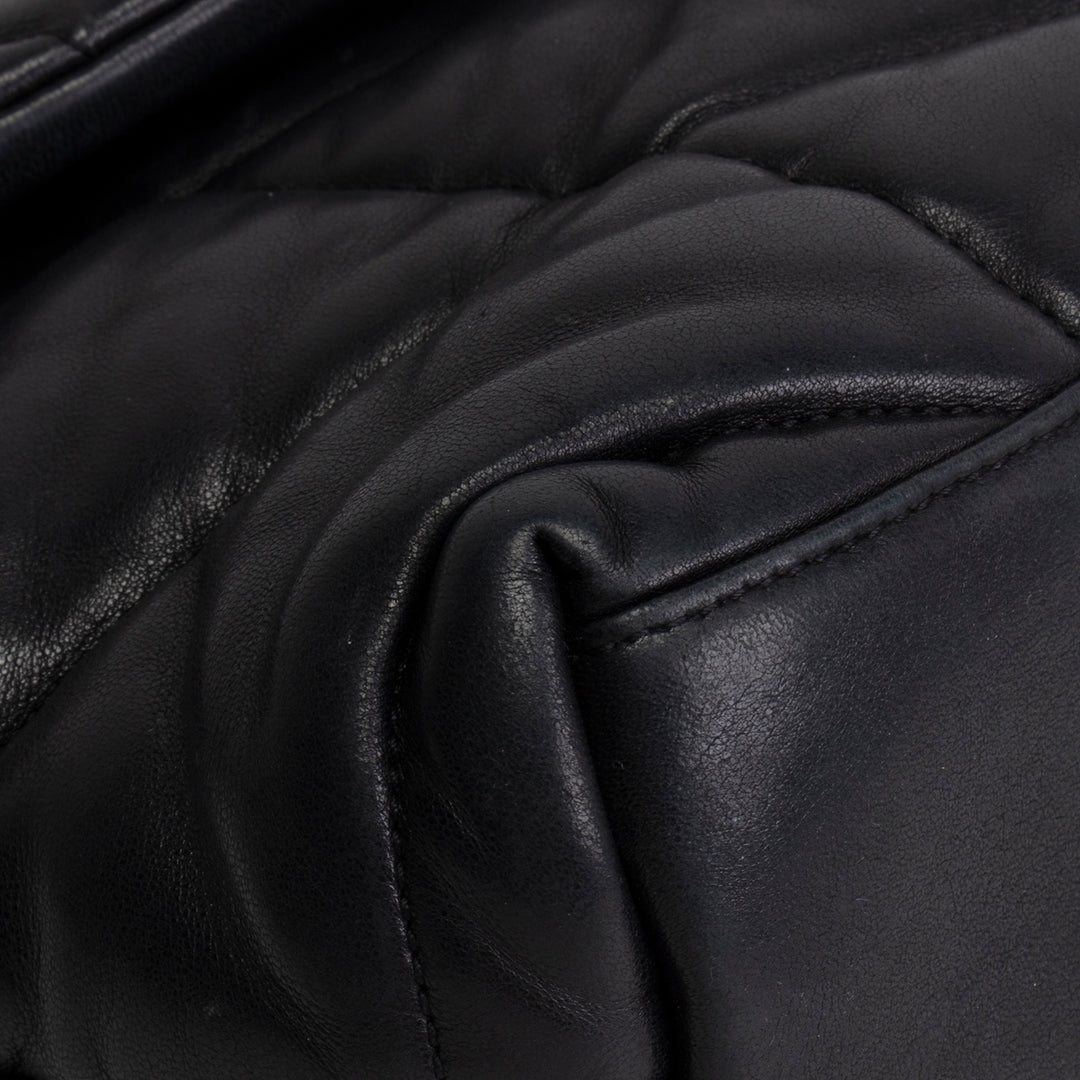 SAINT LAURENT Loulou Puffer Shoulder Bag - Black - OUTLET FINAL SALE