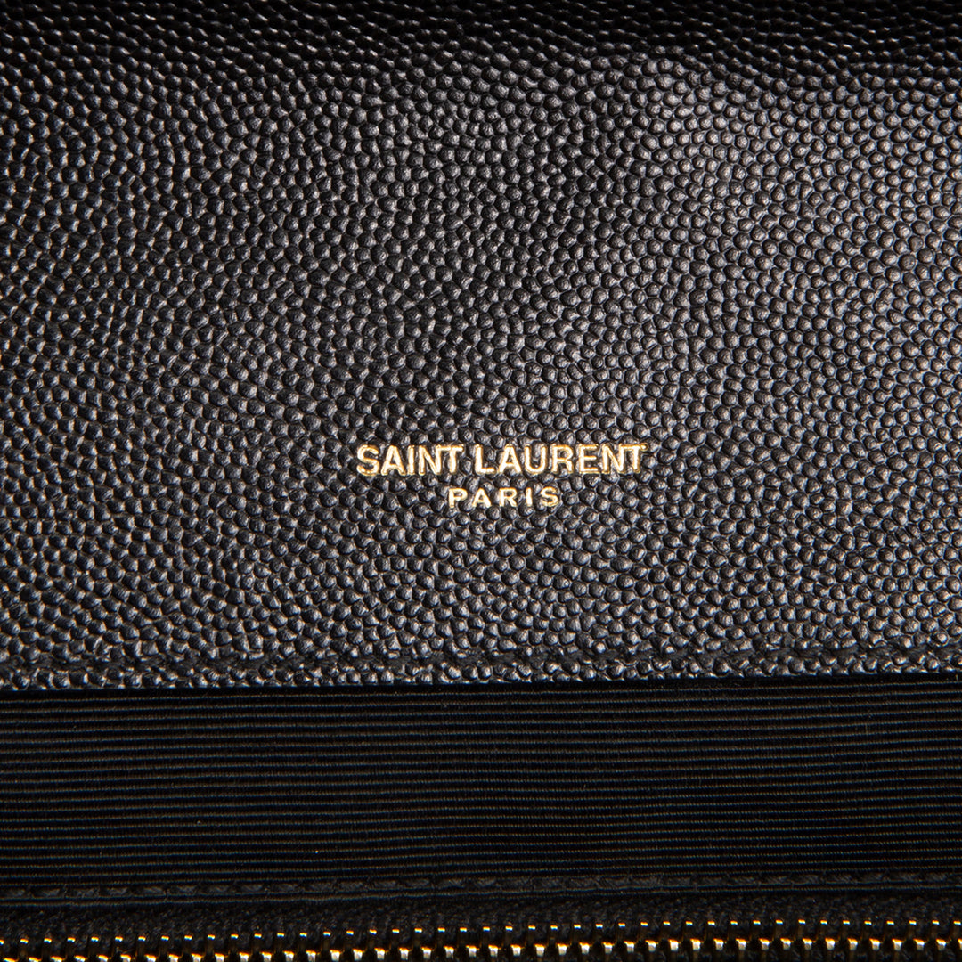 SAINT LAURENT Grain de Poudre Triquilt Large Envelope Bag