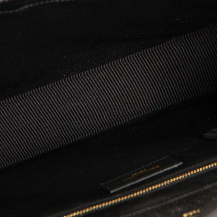 SAINT LAURENT Grain de Poudre Triquilt Large Envelope Bag
