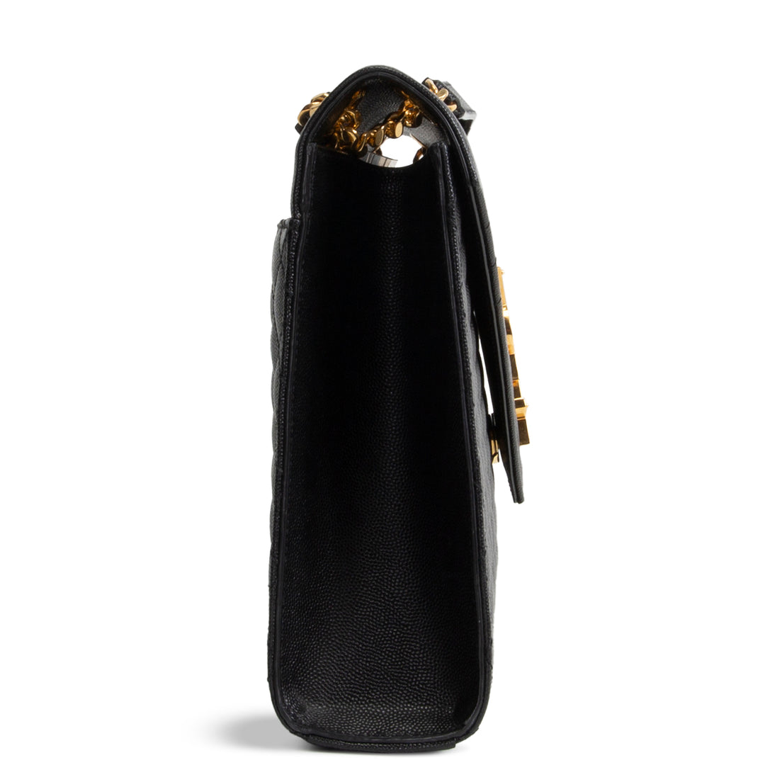 SAINT LAURENT Grain de Poudre Triquilt Large Envelope Bag