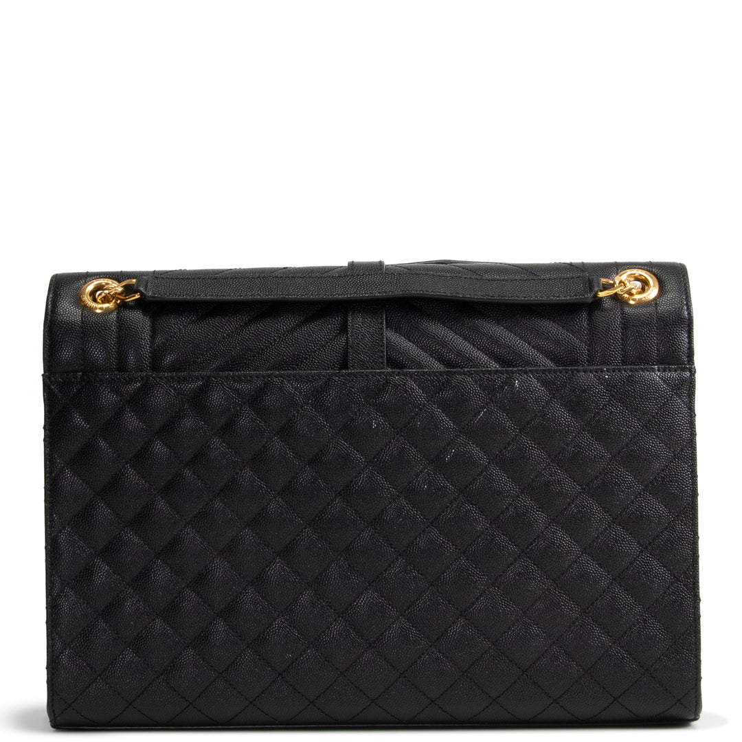 SAINT LAURENT Grain de Poudre Triquilt Large Envelope Bag