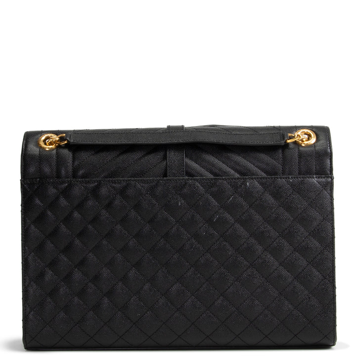 SAINT LAURENT Grain de Poudre Triquilt Large Envelope Bag