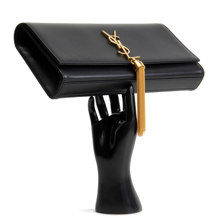 SAINT LAURENT Kate Tassel Clutch - Black
