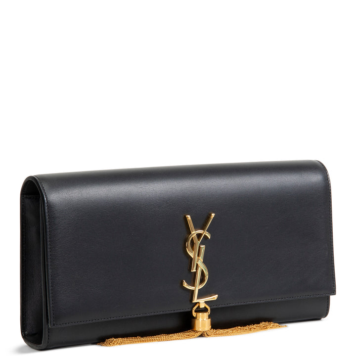 SAINT LAURENT Kate Tassel Clutch - Black
