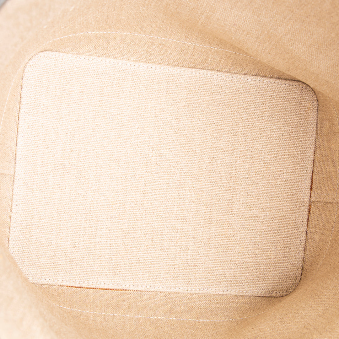 SAINT LAURENT Canvas Teddy Tote - Beige