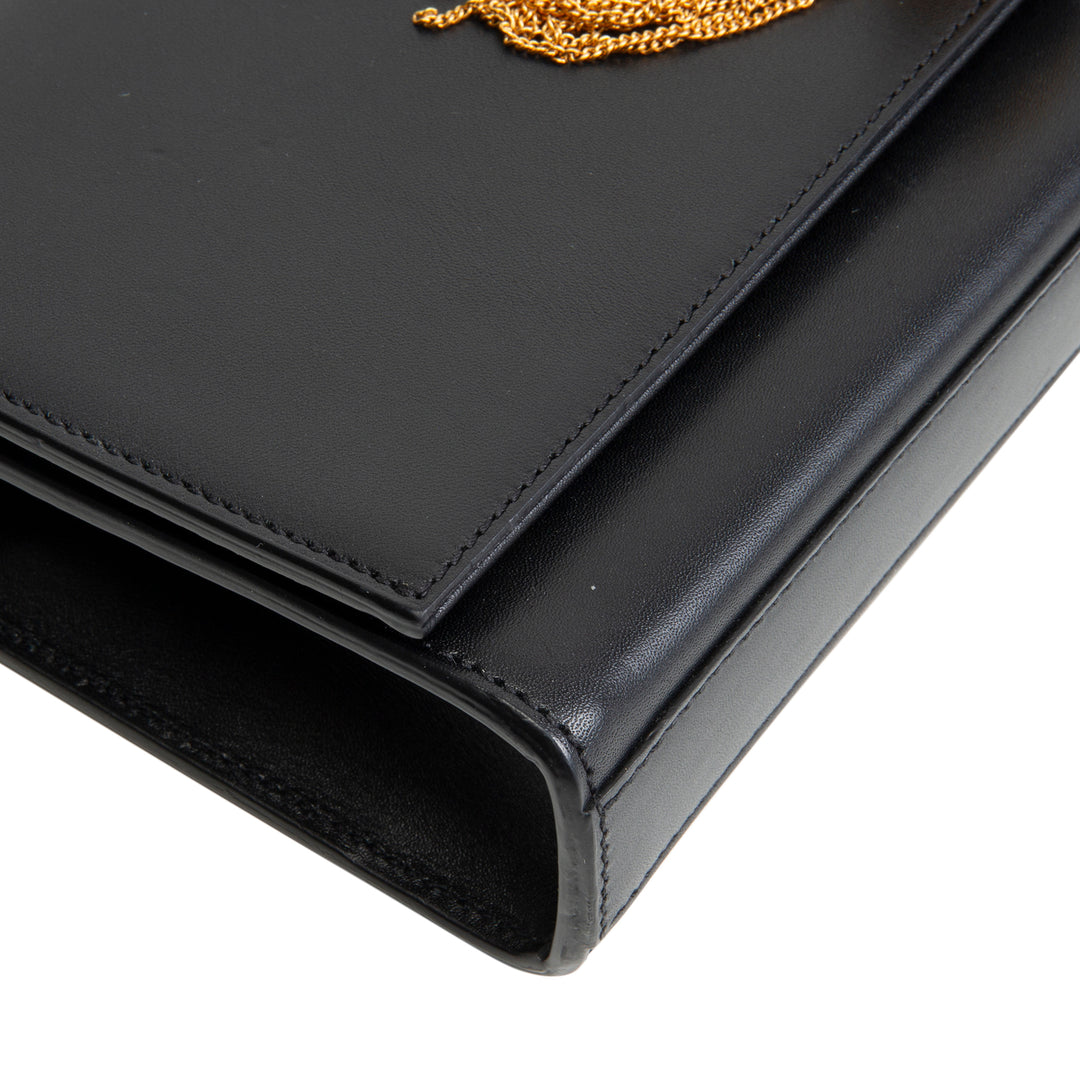 SAINT LAURENT Kate Tassel Clutch - Black