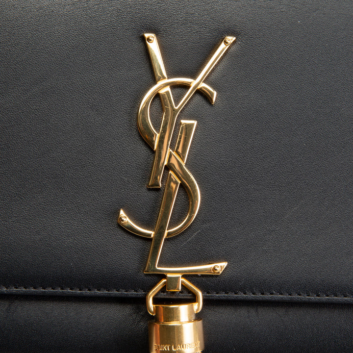SAINT LAURENT Kate Tassel Clutch - Black