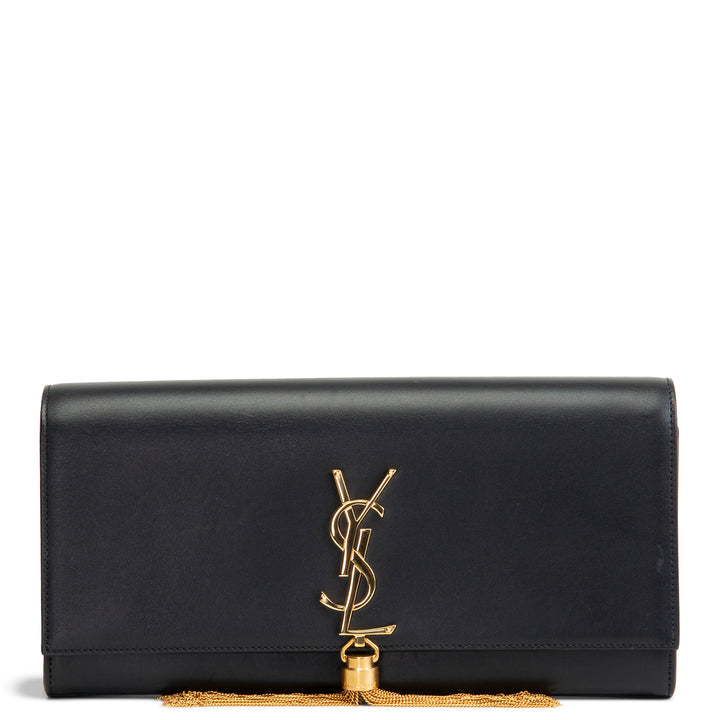 SAINT LAURENT Kate Tassel Clutch - Black