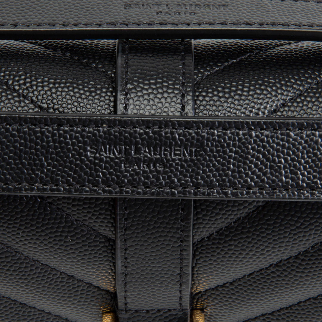 SAINT LAURENT Grain de Poudre Triquilt Medium Envelope Bag