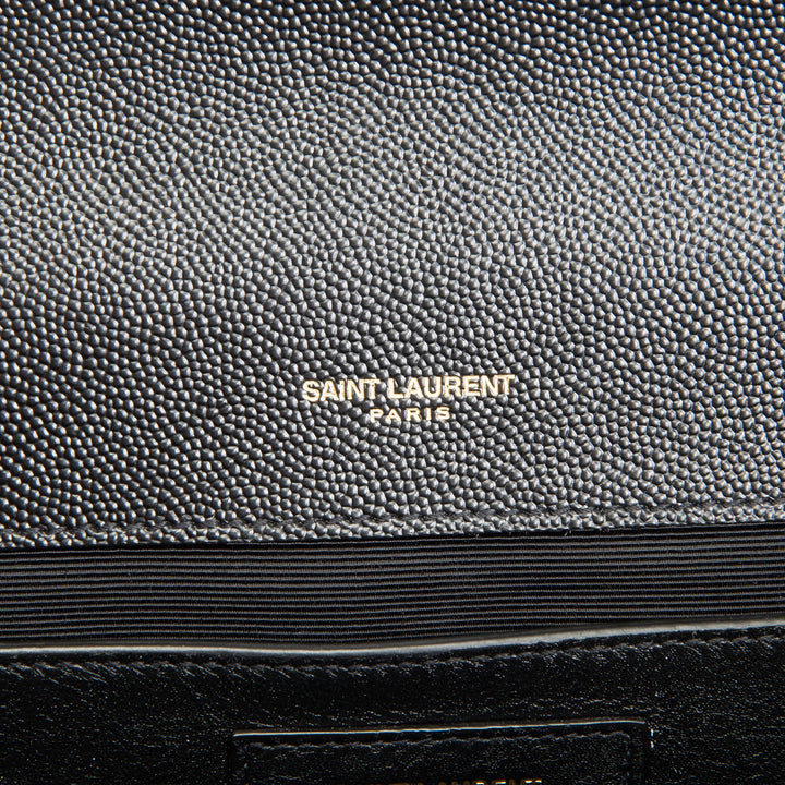 SAINT LAURENT Grain de Poudre Triquilt Medium Envelope Bag