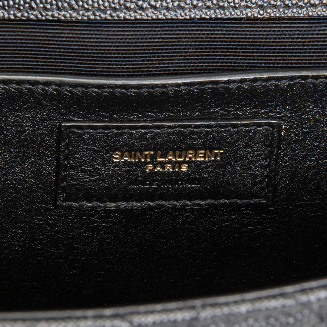 SAINT LAURENT Grain de Poudre Triquilt Medium Envelope Bag