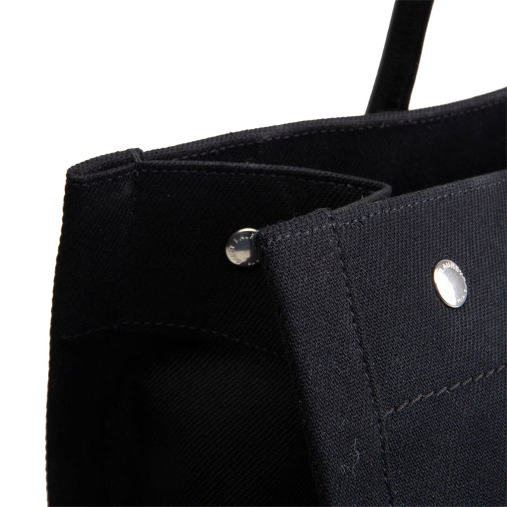 SAINT LAURENT Canvas Rive Gauche North South Tote - Black