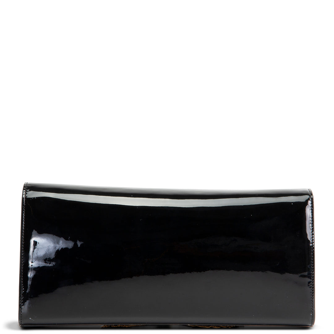 SAINT LAURENT Kate Tassel Clutch - Patent Leather OUTLET FINAL SALE