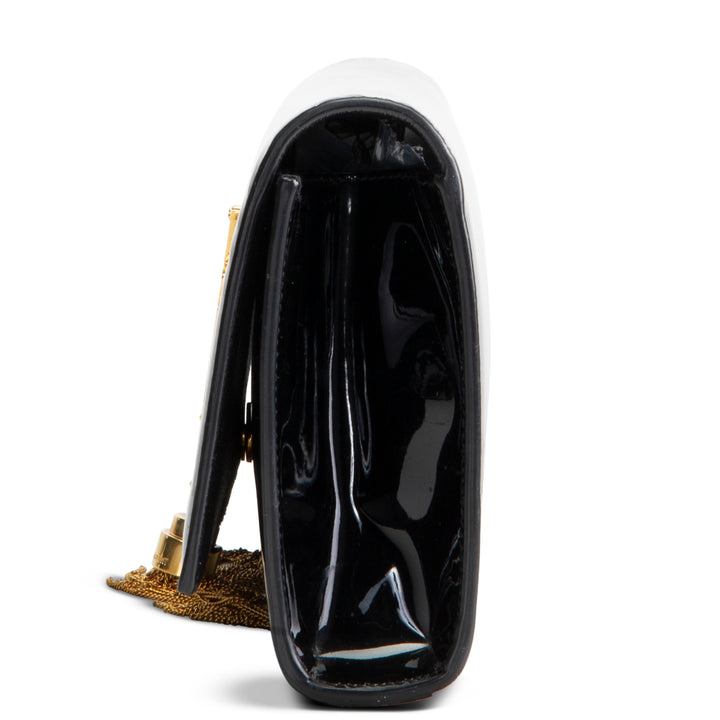 SAINT LAURENT Kate Tassel Clutch - Patent Leather OUTLET FINAL SALE