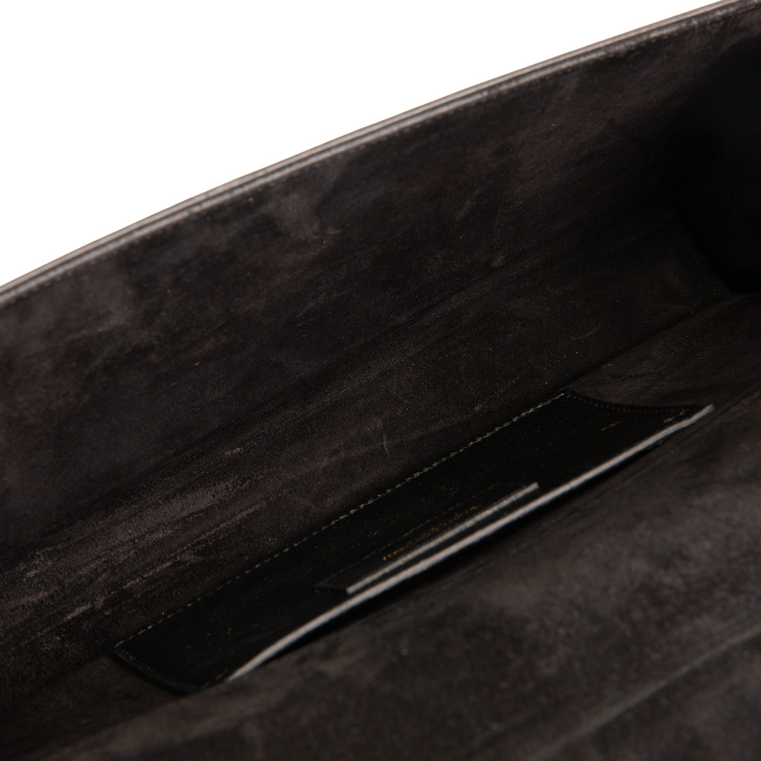 SAINT LAURENT Kate Tassel Clutch - Patent Leather OUTLET FINAL SALE