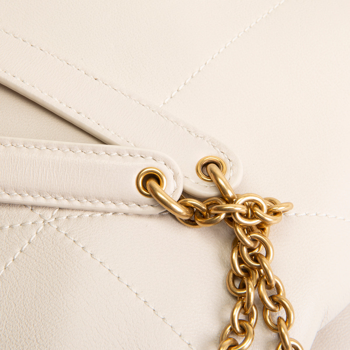 SAINT LAURENT Jamie Pochon 4.3 w/ Pouch - Ivory
