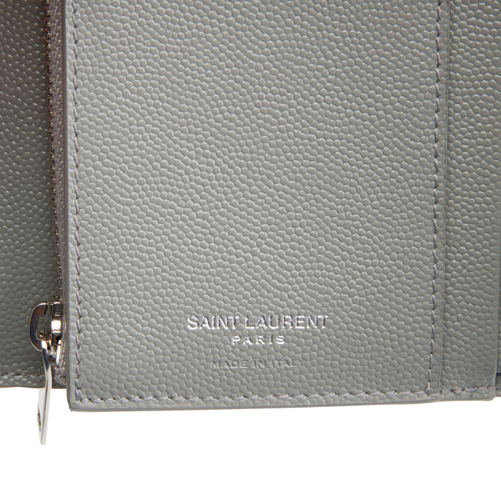 SAINT LAURENT Triquilt Envelope Wallet - Grey