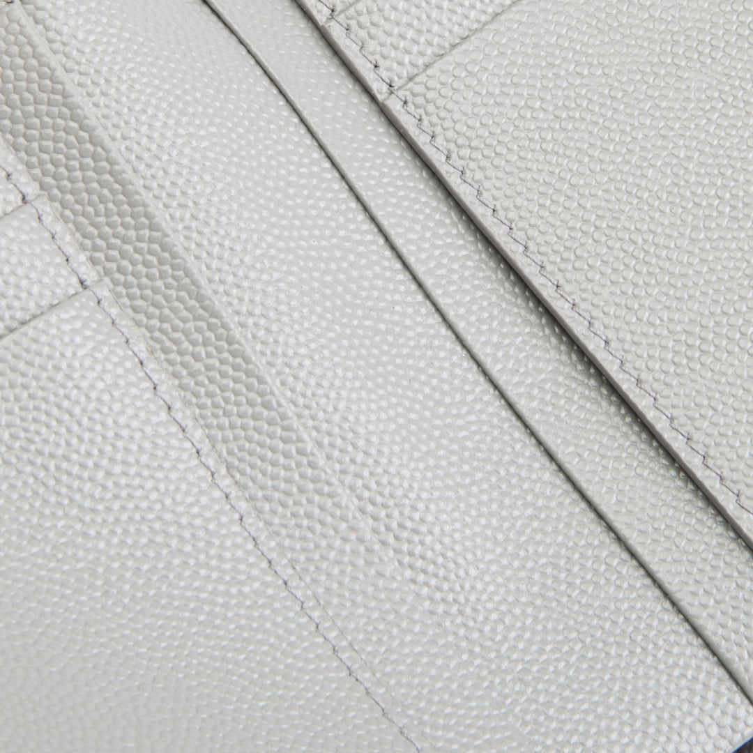 SAINT LAURENT Triquilt Envelope Wallet - Grey