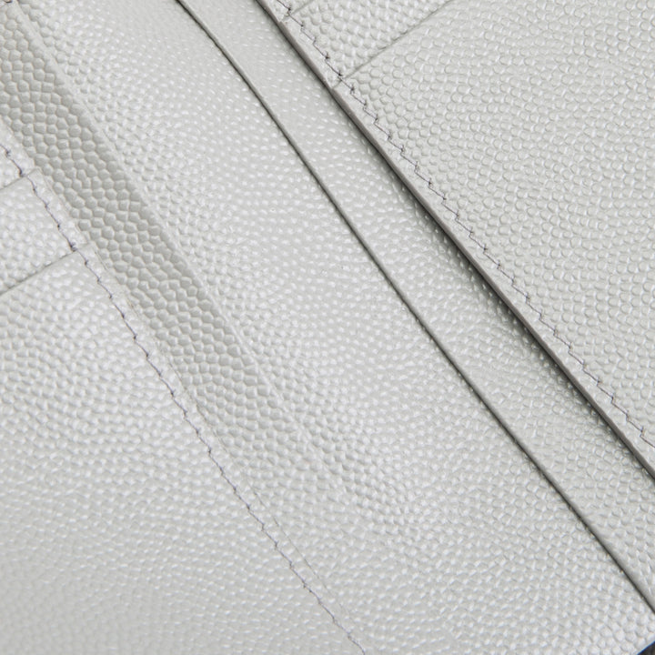 SAINT LAURENT Triquilt Envelope Wallet - Grey