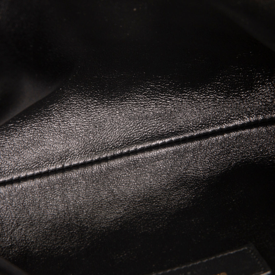 SAINT LAURENT Gaby Zipped Pouch Chain Mini - Dark Cork