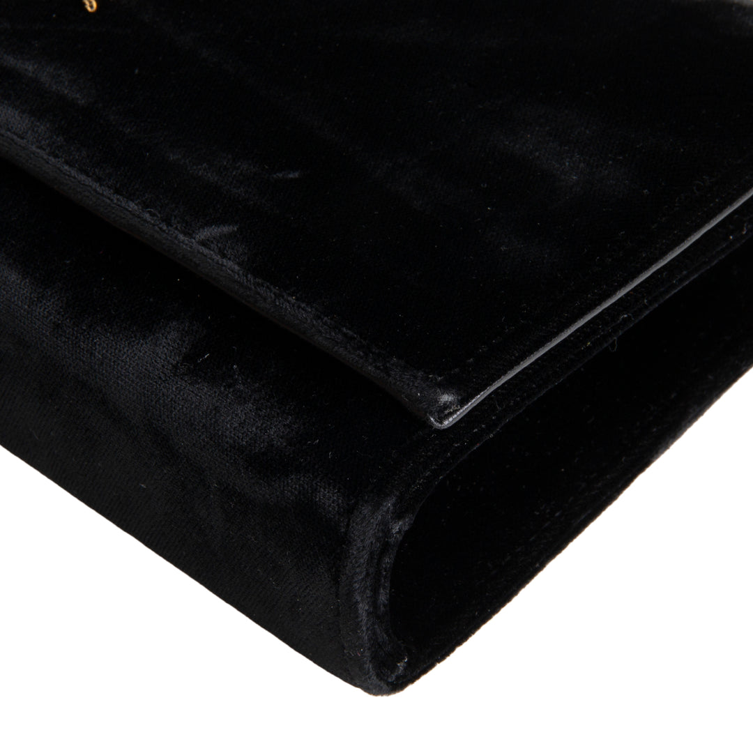 SAINT LAURENT Monogram Classic Clutch - Velvet